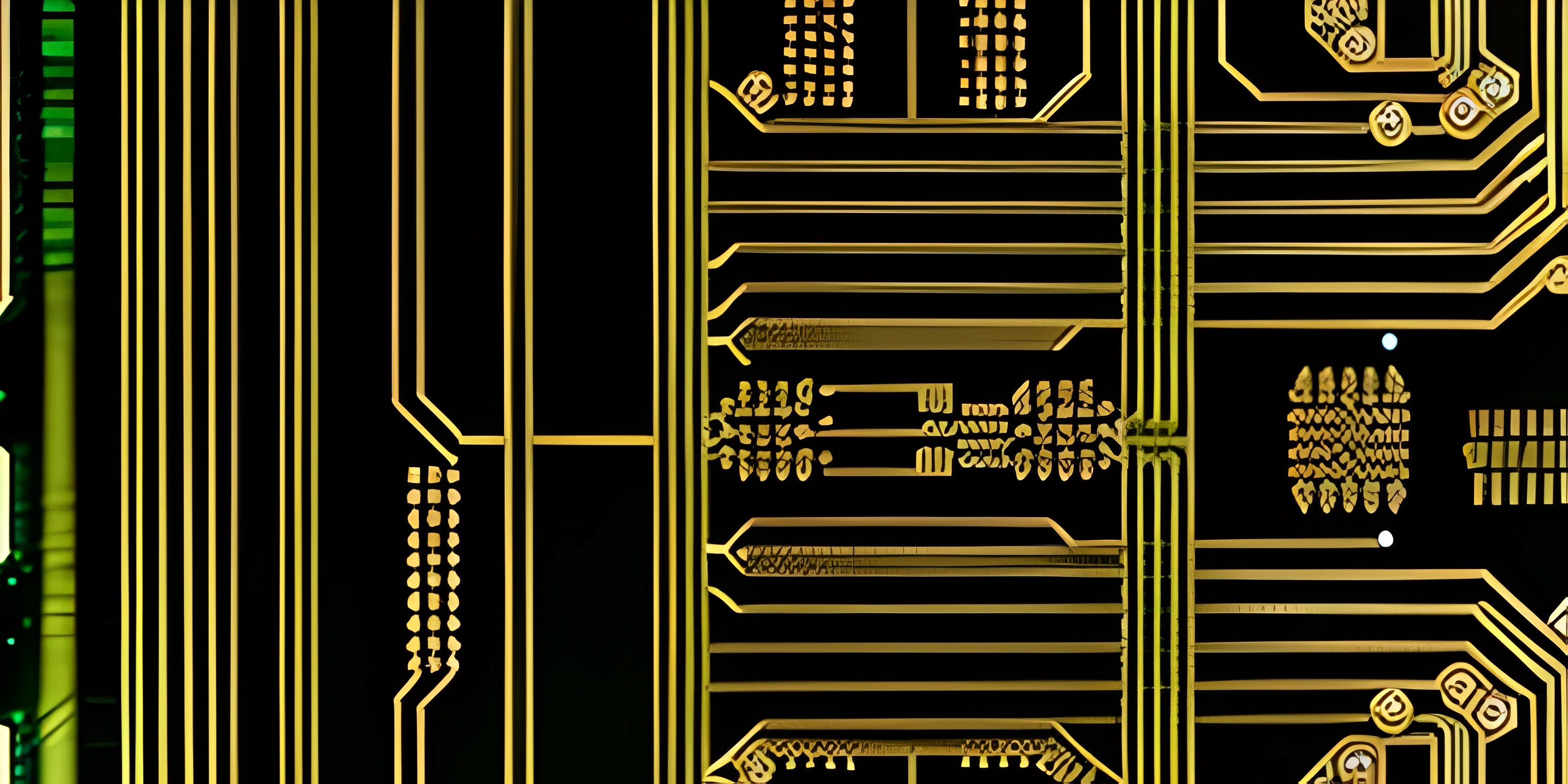 a closeup view of some green and gold colored hardware on a large green screen