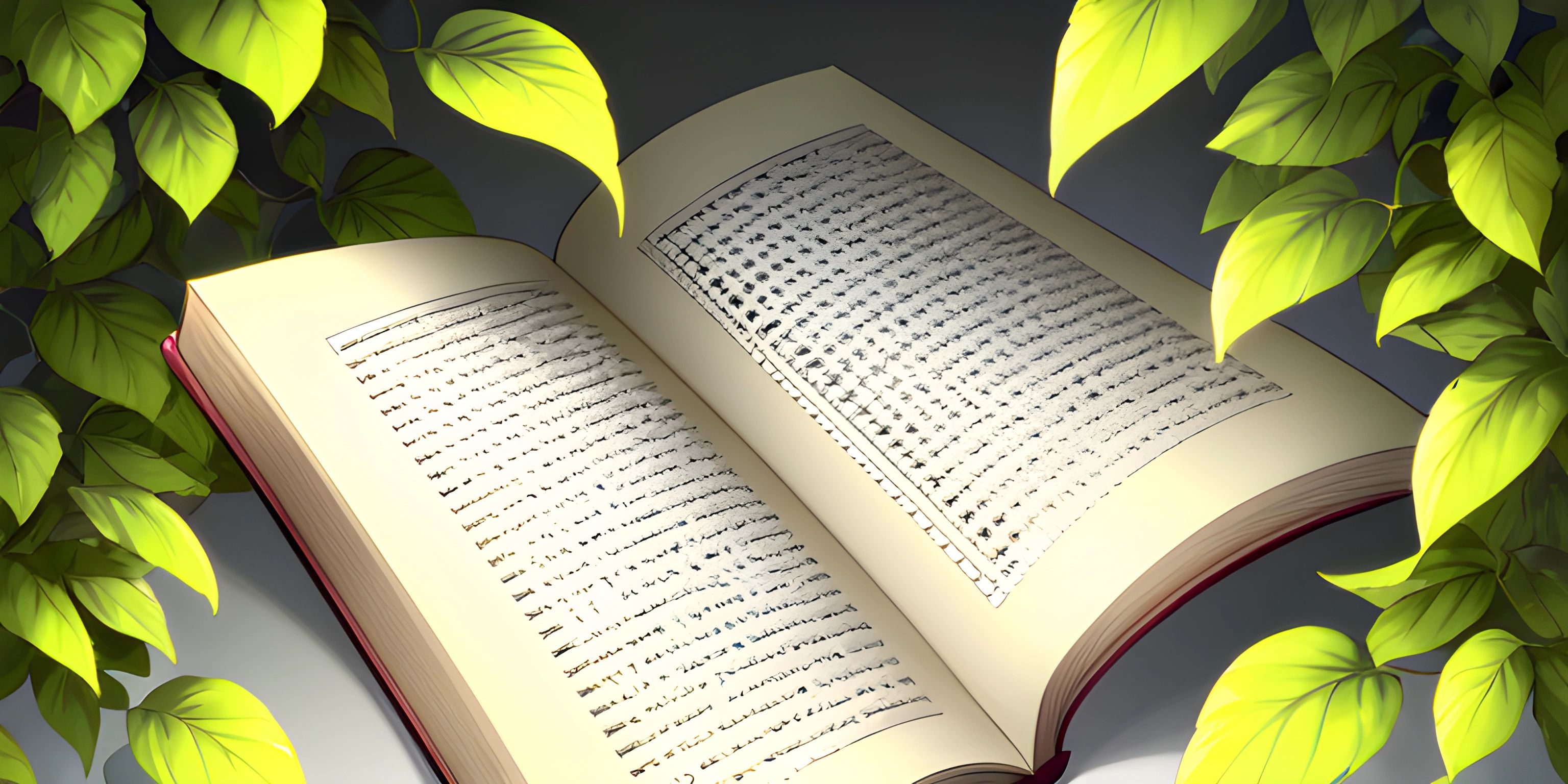 an open book is surrounded by leaves and vines, with the caption reads'love to see god '