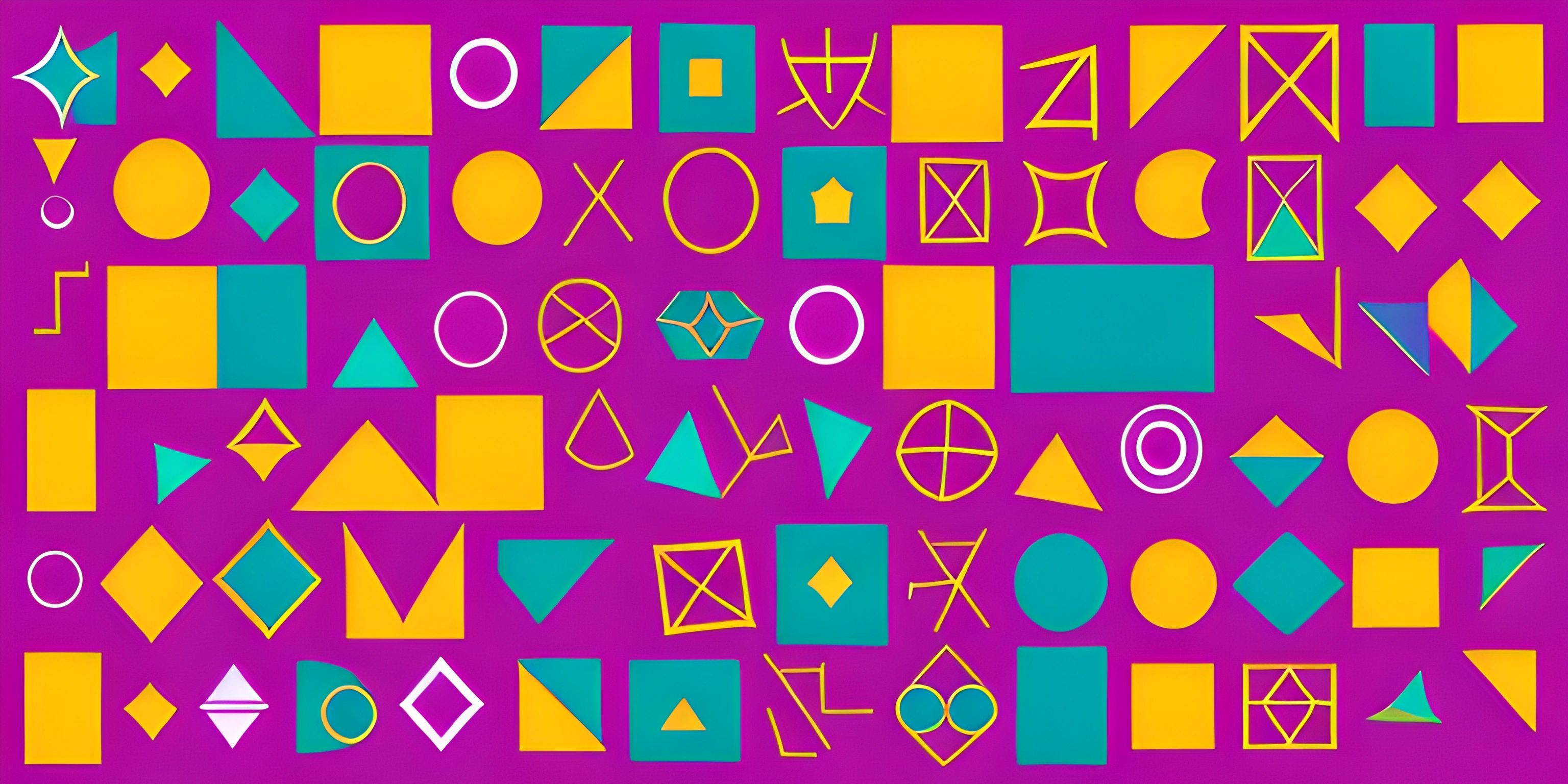 a colorful pattern with geometric shapes on a purple background for the cover of the new york