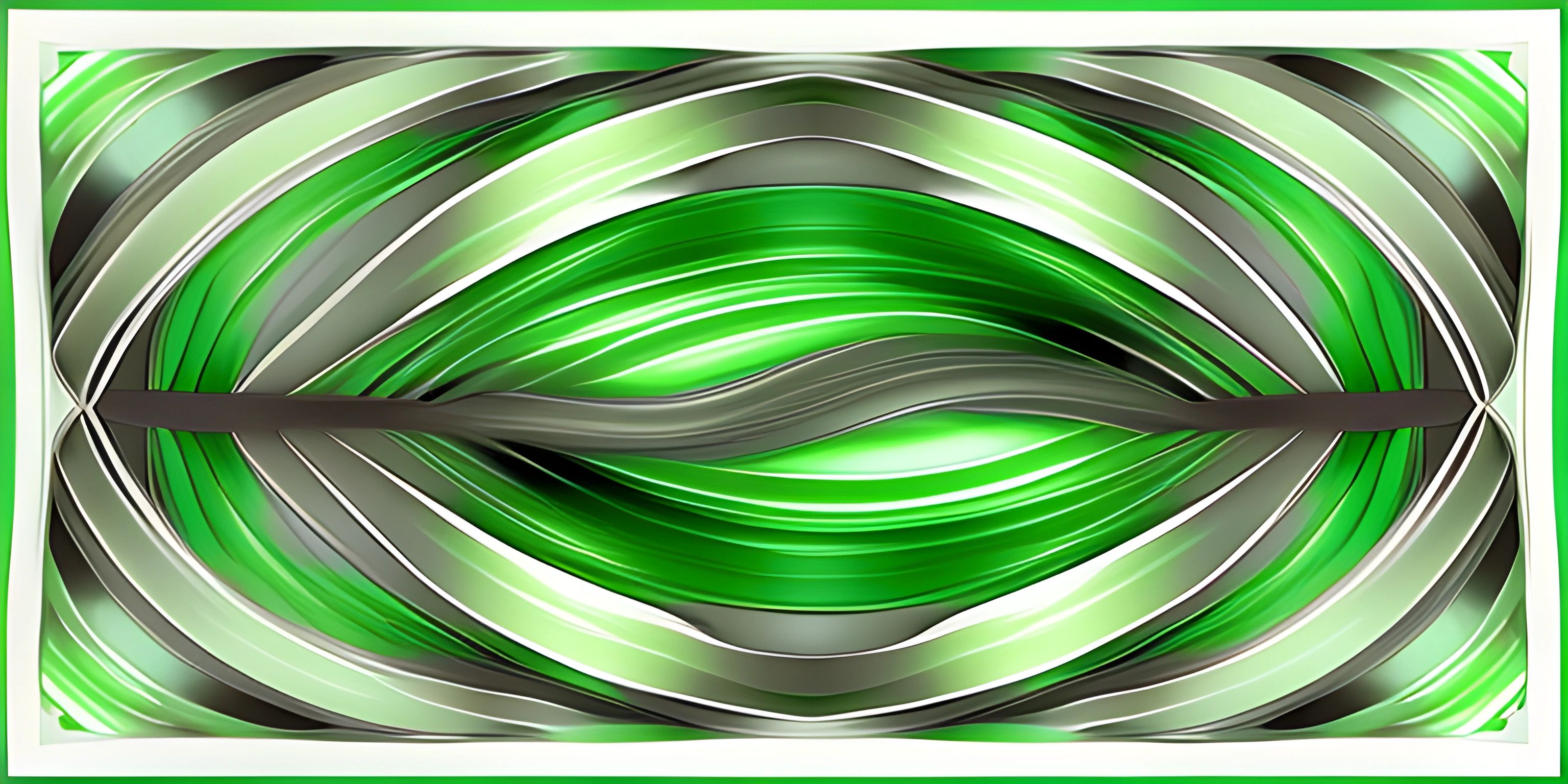 a large green abstract wall decoration with lines in the background photograph - art print by panoramic images