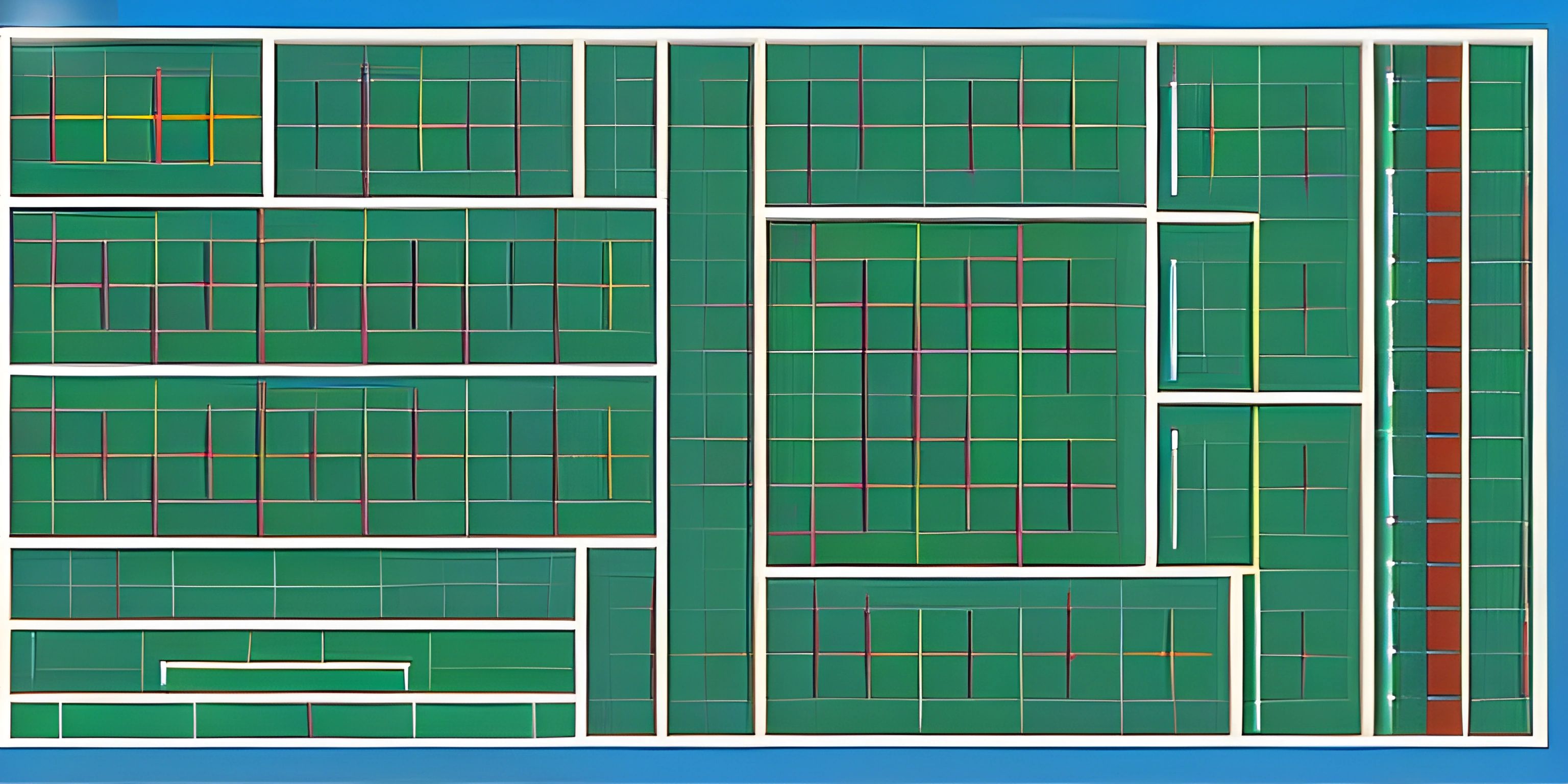 a computer chip with lines cut out of it, and a cpu underneath one piece of it