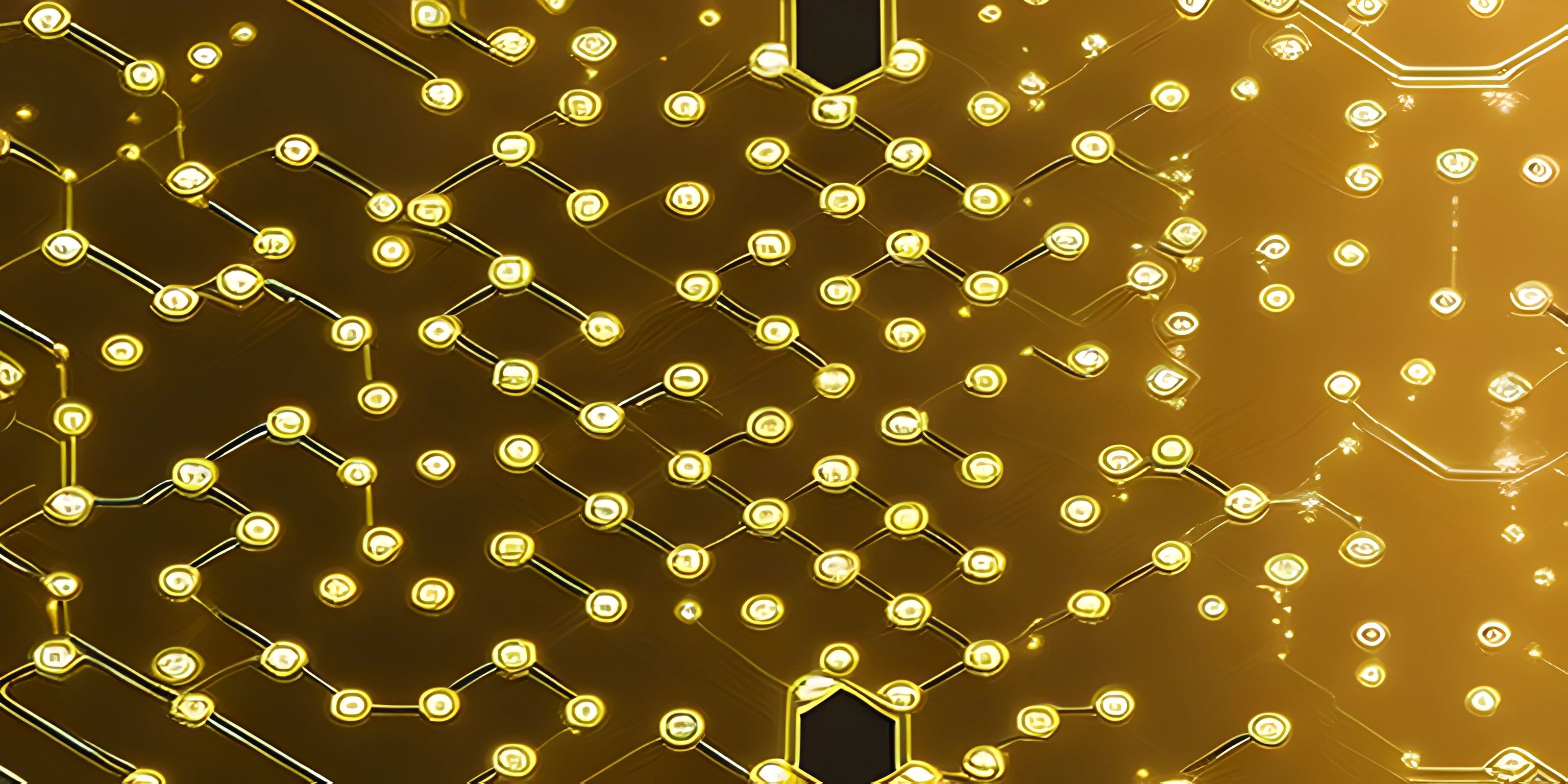 many lights shine in the shape of circles and dots on a computer board wallpaper