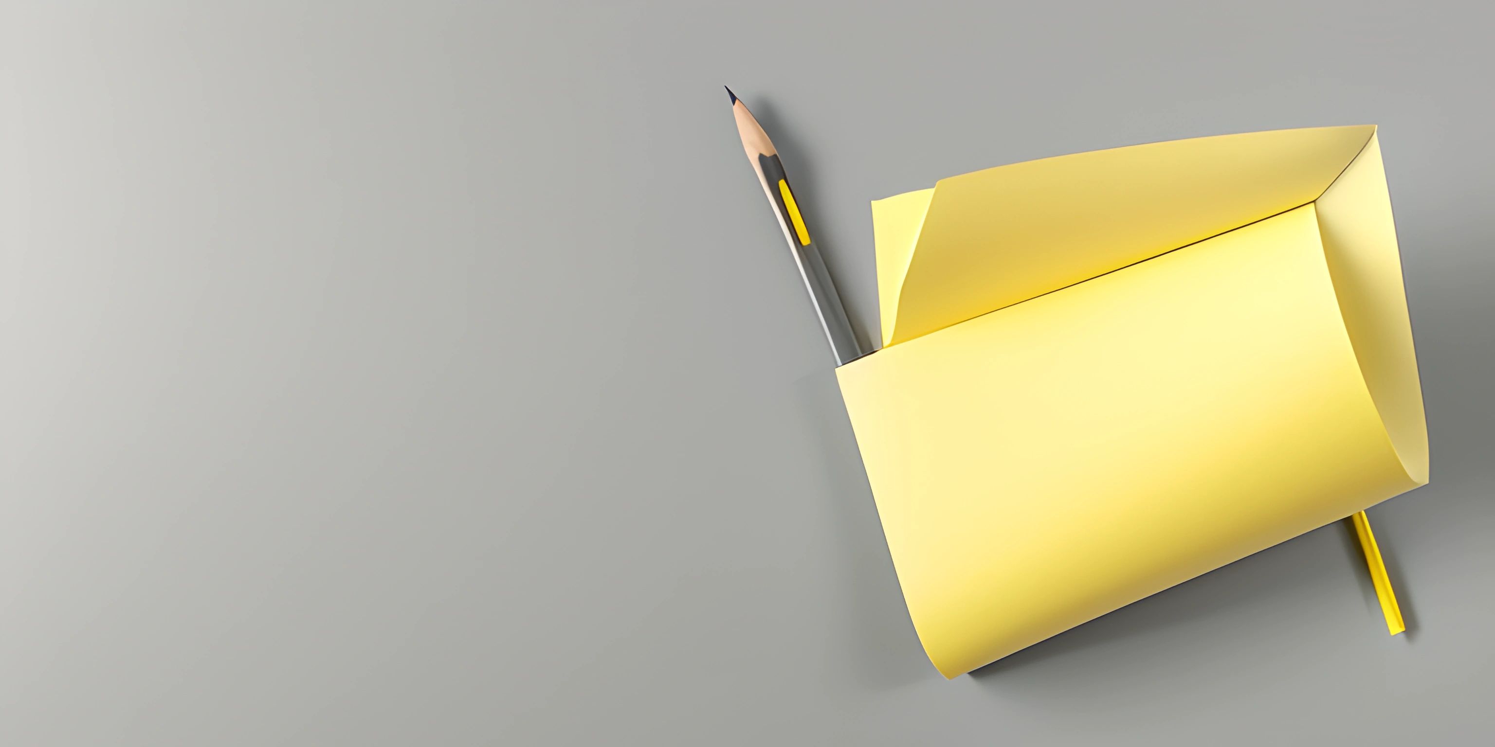an eraser laying on top of yellow notes and pencil in a corner of the image