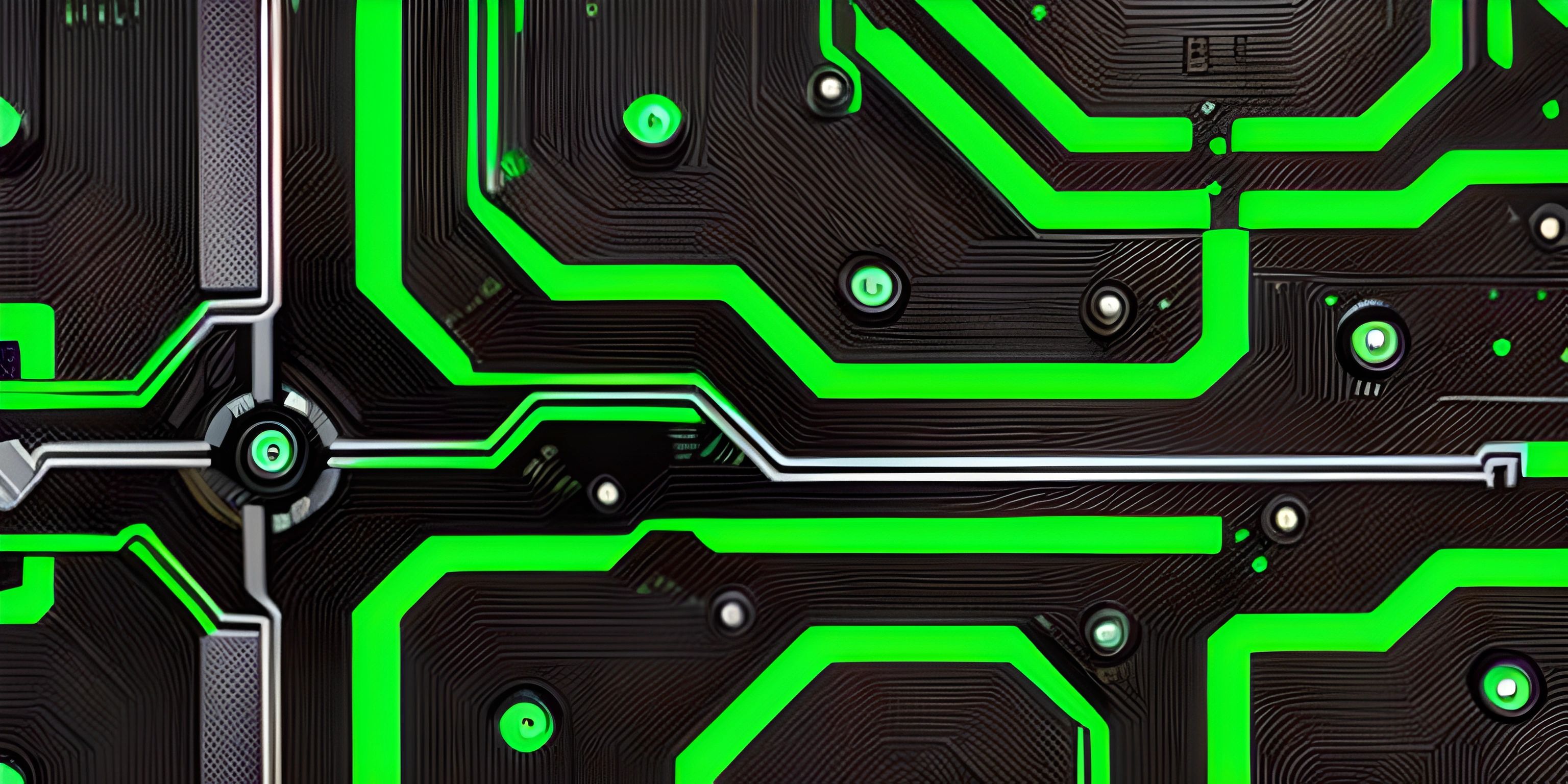 an abstract image of some very pretty computer boards on a desk on the keyboard keyboard