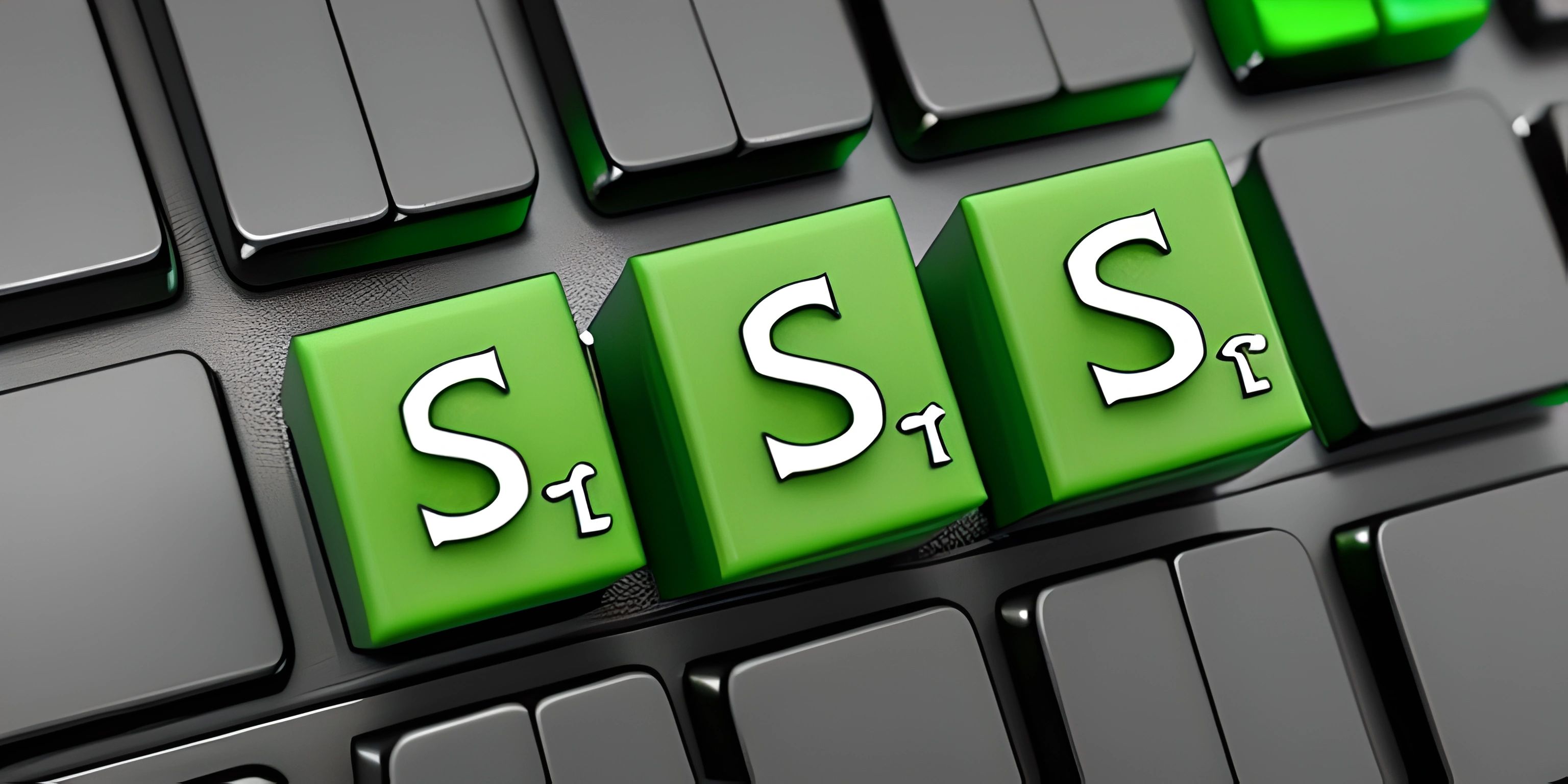 a closeup image of three green blocks that spell s $ and the word money are above them