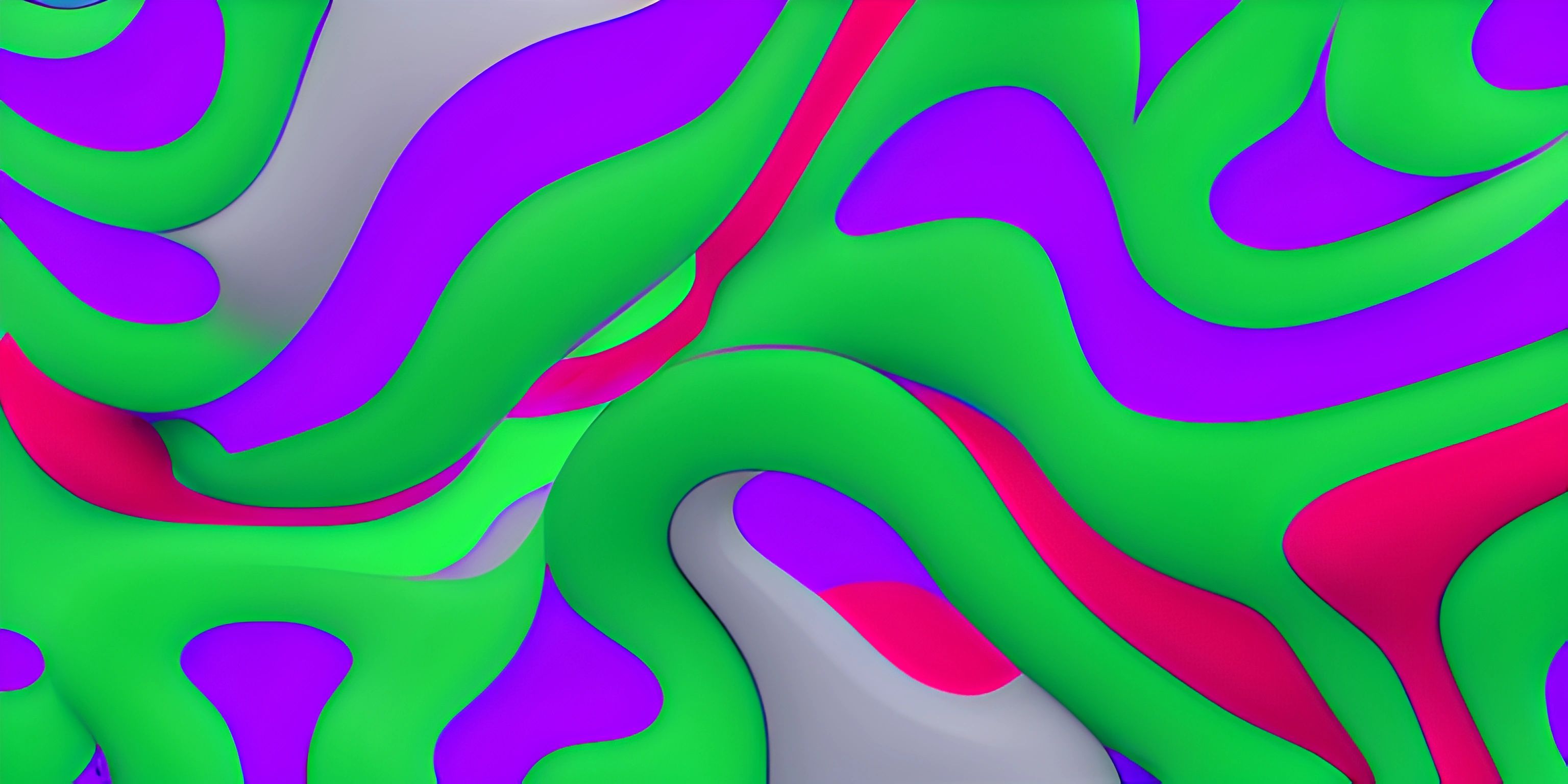 a colored background of a very high - resolution computerized picture of colorful curves and sizes