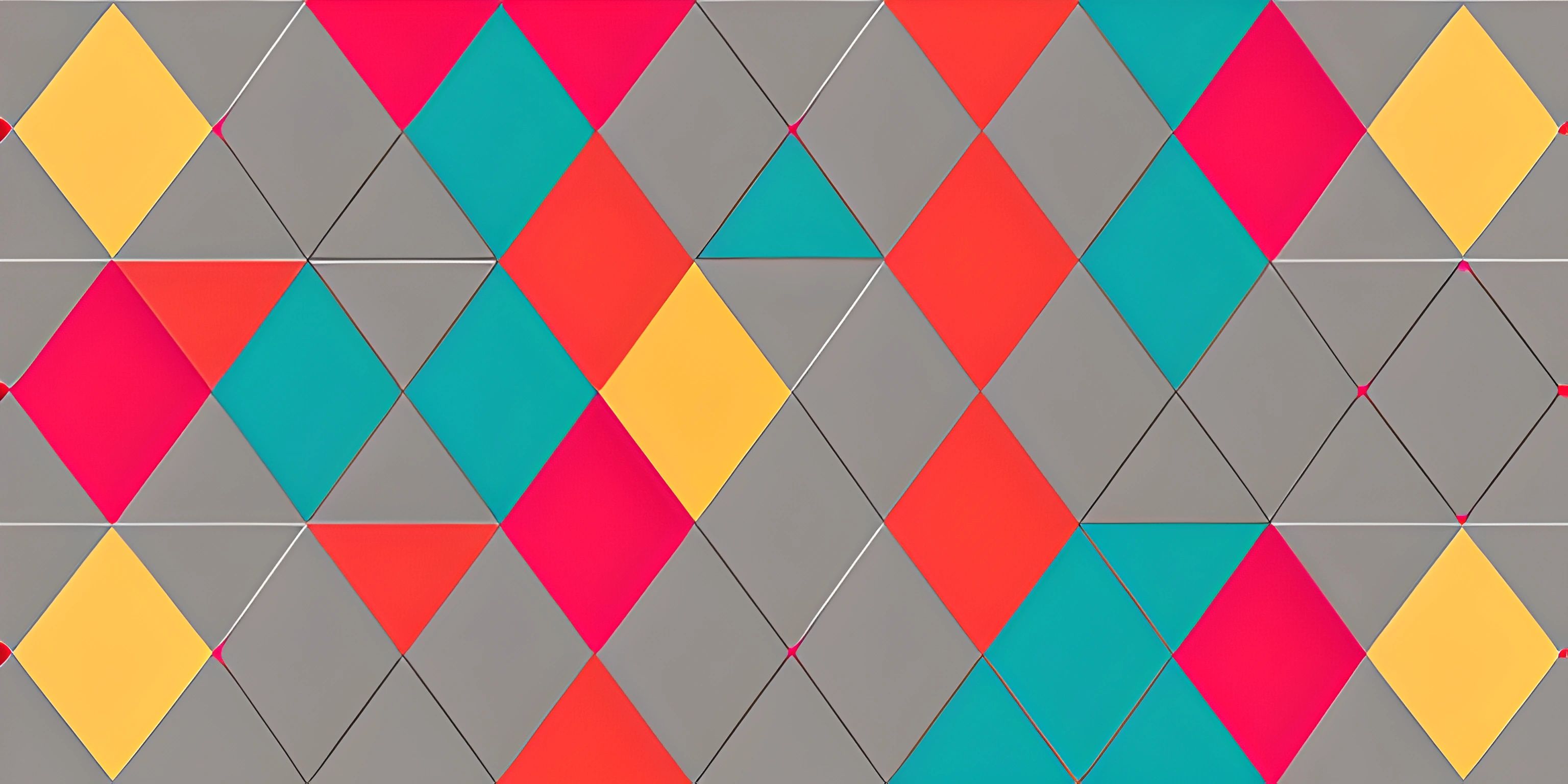 a wallpaper with colored argyles and a gray background and a pink, yellow, red and grey background