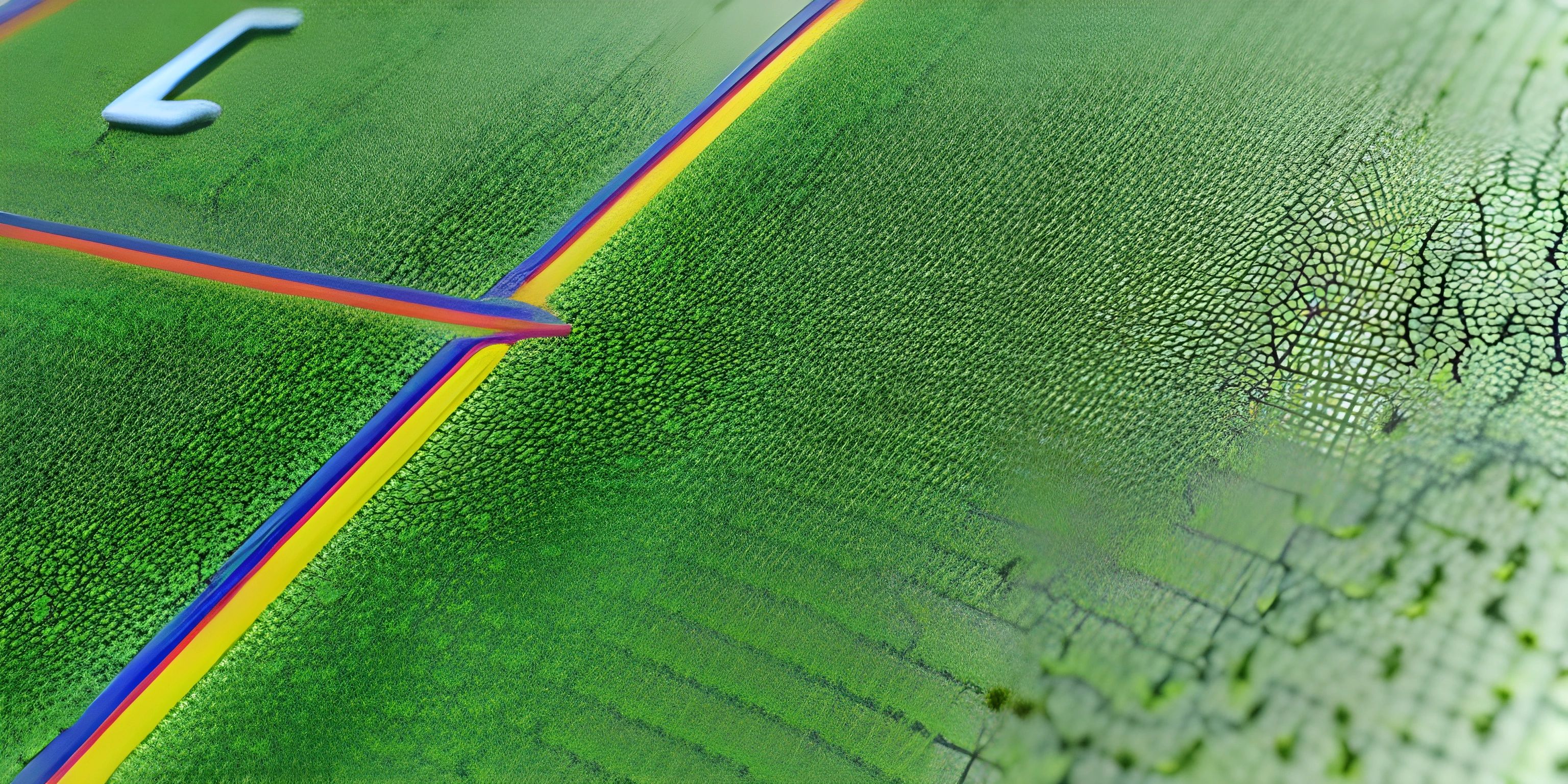 a picture of a close - up view of a golf ball on the green field