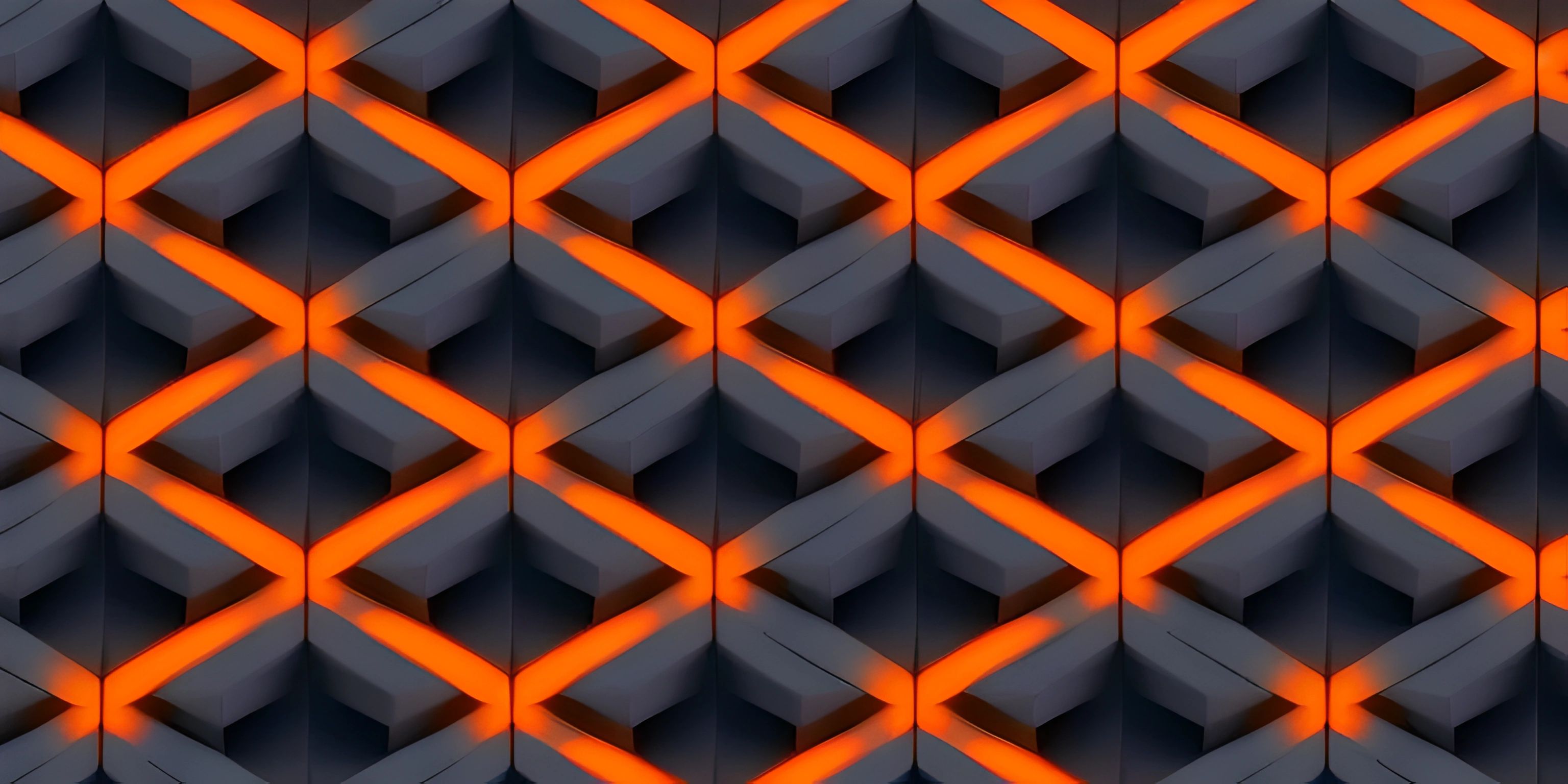 an orange and black abstract pattern background with squares on the edges and diagonals in rows