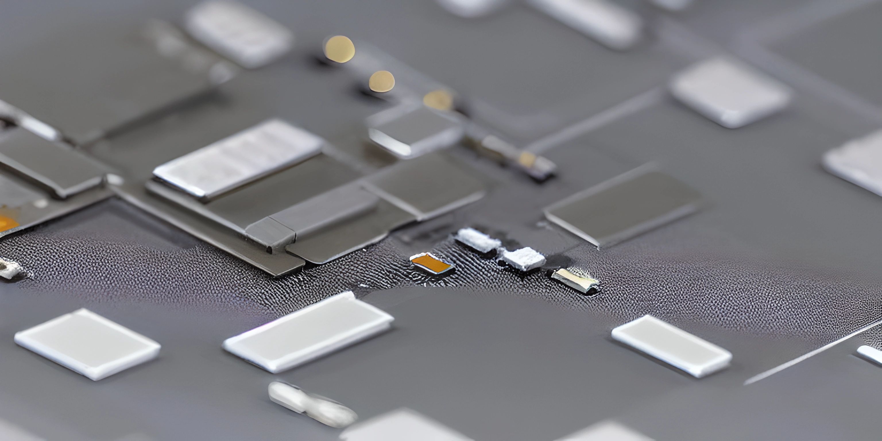 the keys of a smart phone are visible in some plastic shapes for the components to be assembled