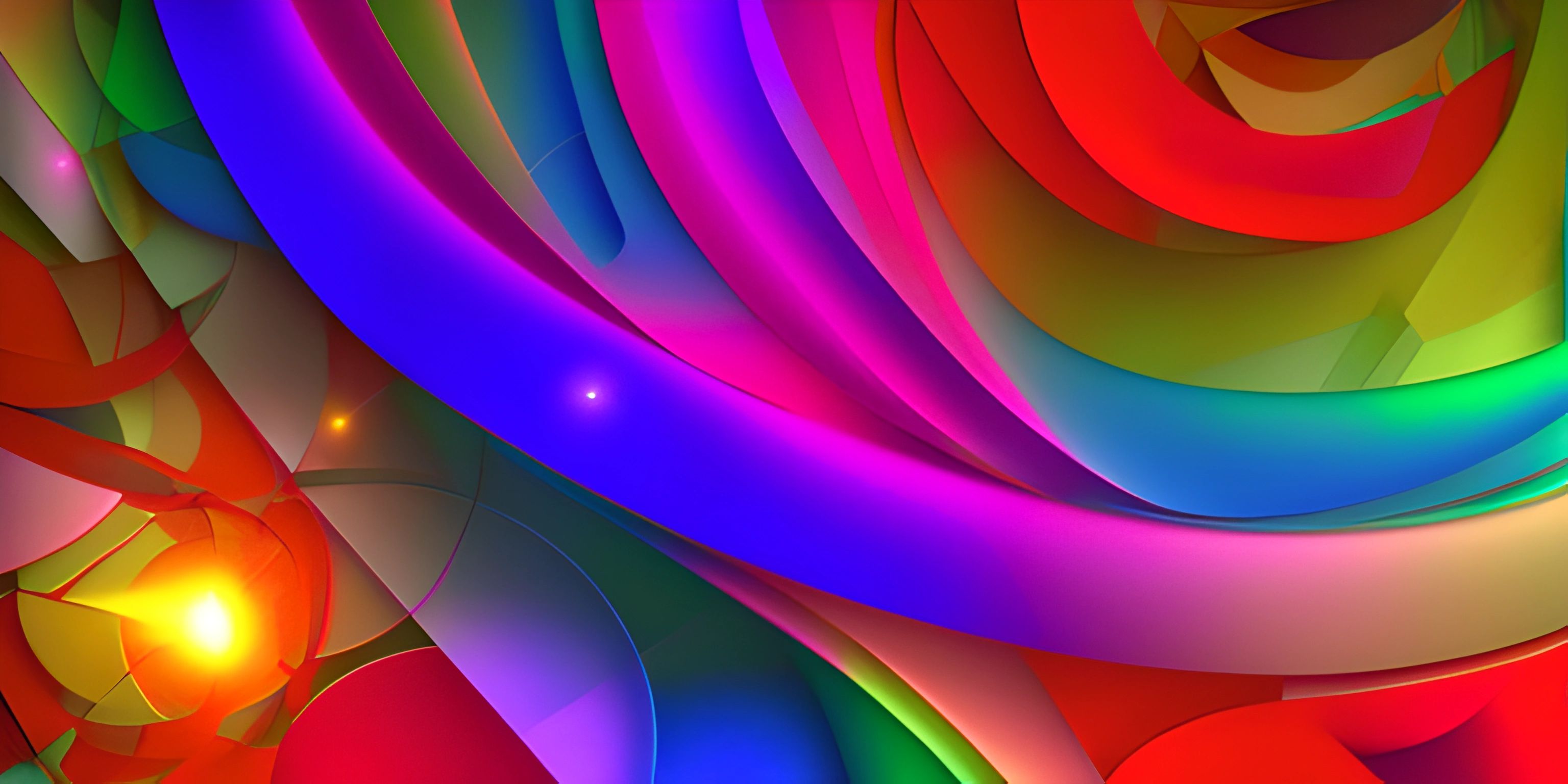 a colorful background made up of different shapes and colors of a spiral shape with many bright spots